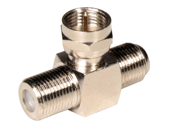 Connecteur Adaptateur F Mâle - 2 F Femelle