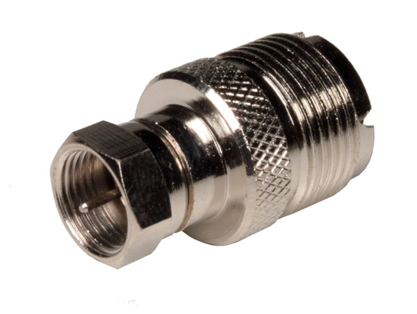 F Male to UHF Female Adapter