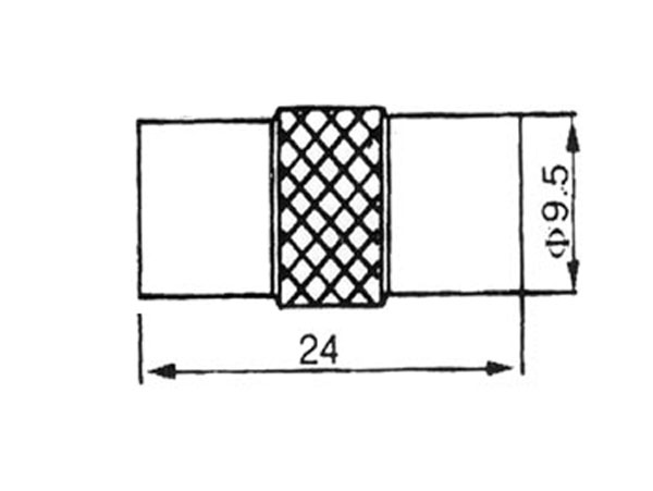 Adaptateur Antenne 9,5 mm Mâle- Mâle - CV021