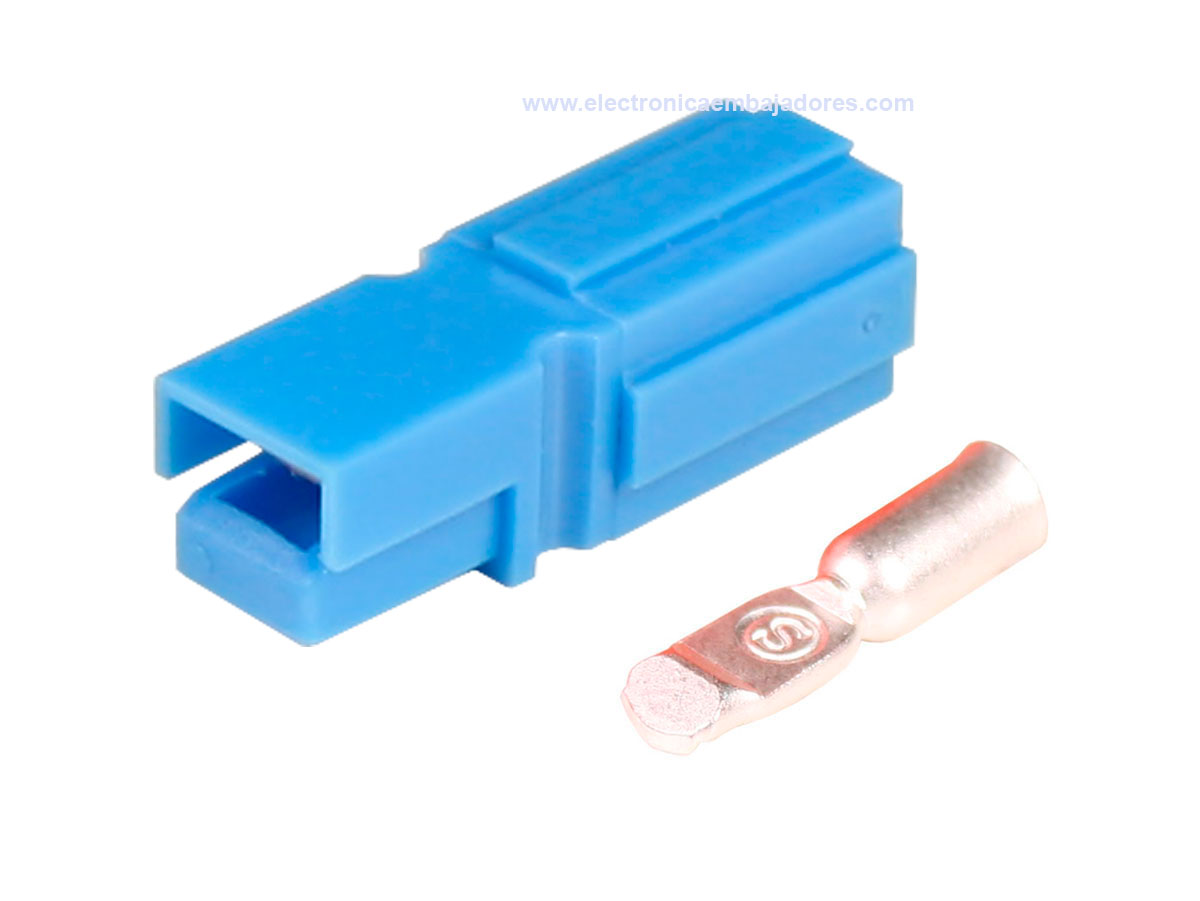 Conector Tipo Anderson® Powerpole® PP15-45 - Azul - AWG10 .. AWG14
