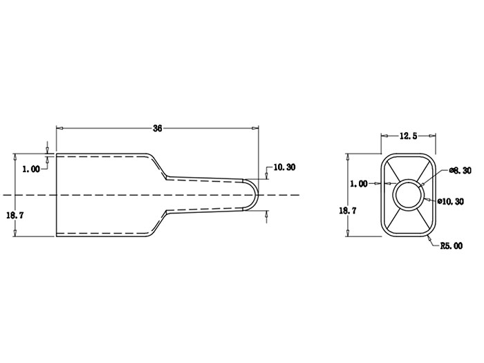 Couverture Connecteur de Type Anderson® Powerpole® PP15-45 - Noir - 2 Pôles