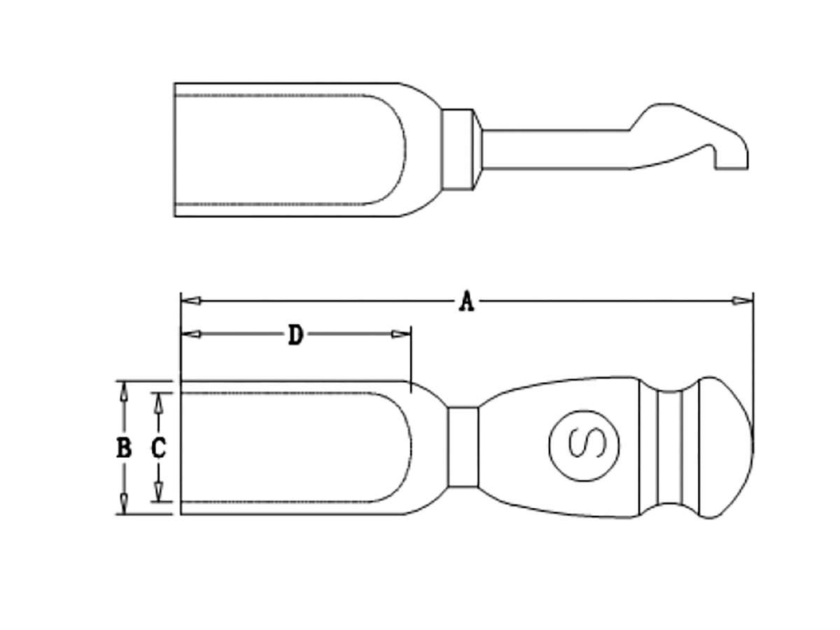 Connecteur de Type Anderson® SB120 - Amarelo - AWG4