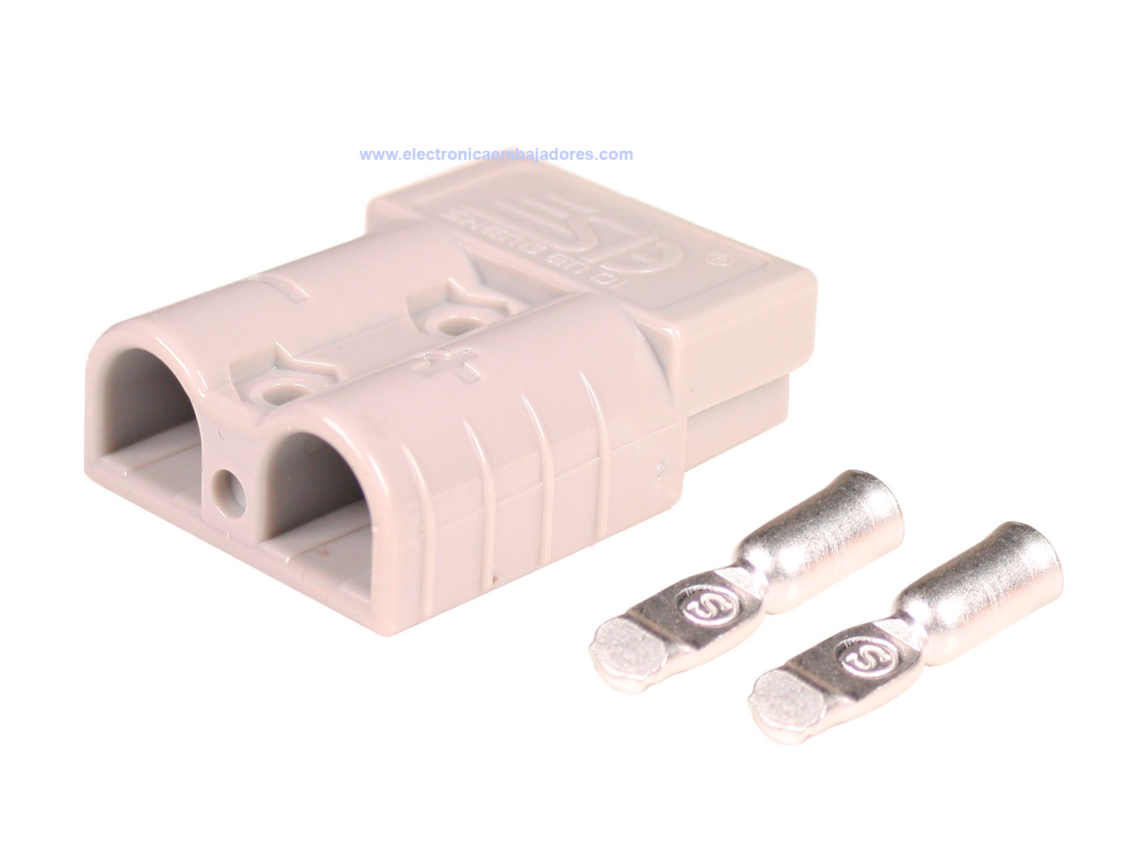 Anderson® SB50 Type Connector - Gray - AWG8