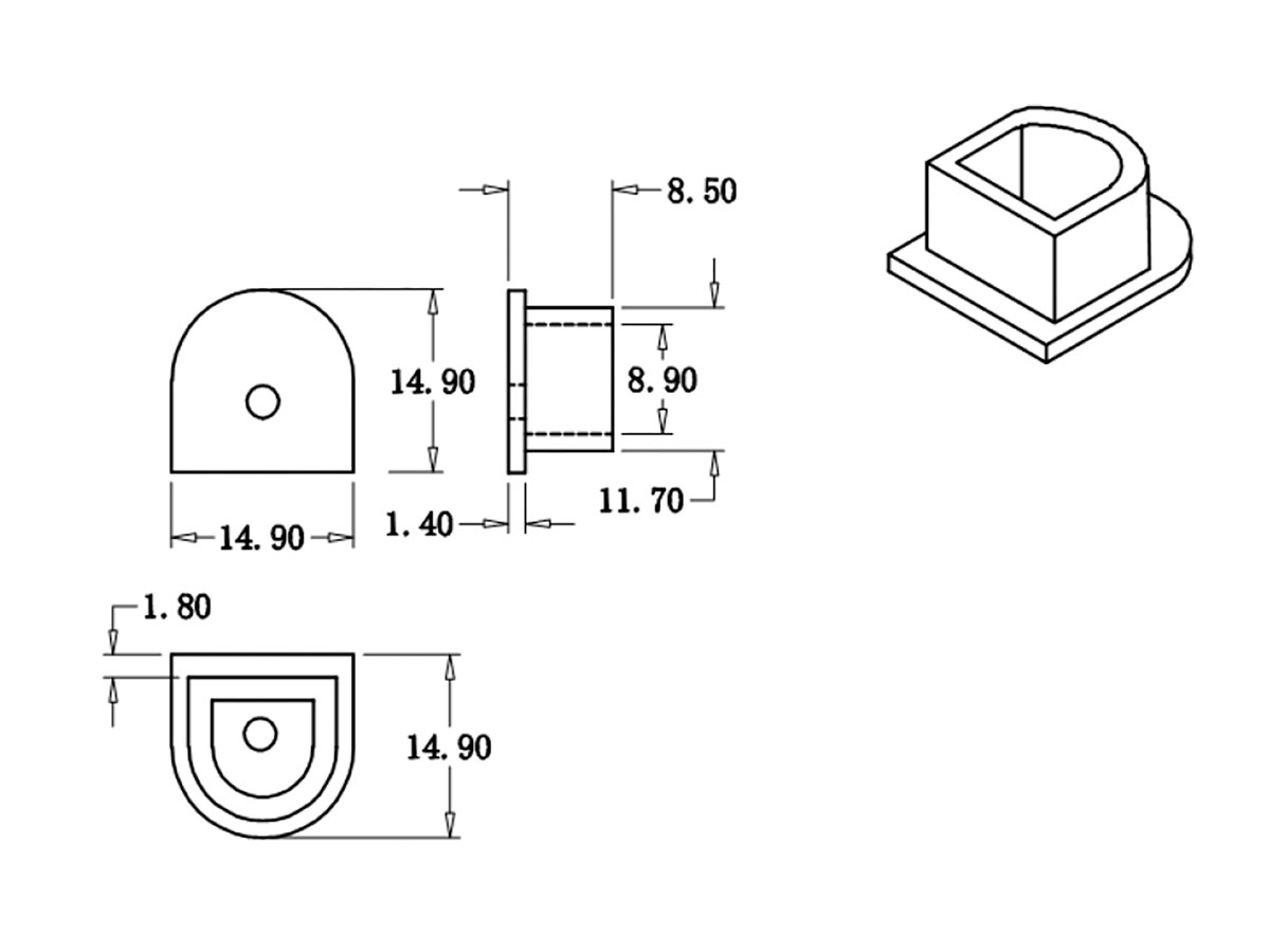 Tapón para Conector Tipo Anderson® SB50 - Negro
