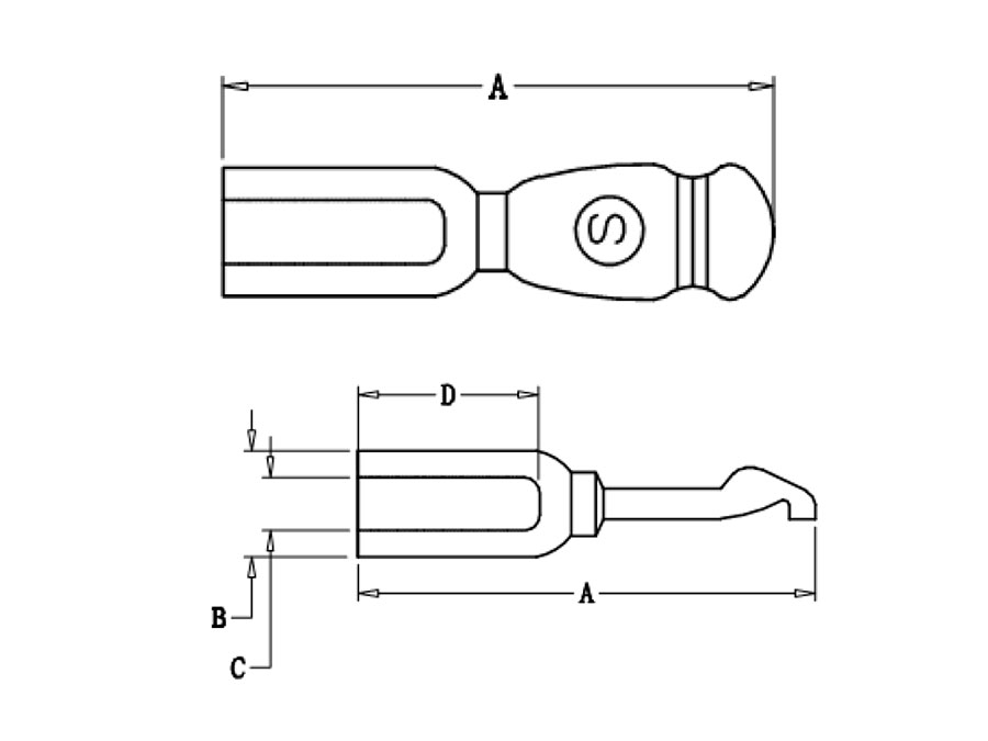 Anderson® SB50 Type Connector - Yellow - AWG8