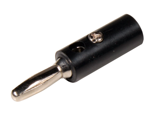 Banana Macho de 4 mm - Preta