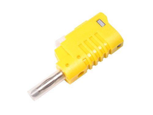 Banana Macho de 4 mm Segurança - Amarela - 1089J