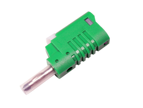 Banana Macho de 4 mm Segurança - Verde - 1089V