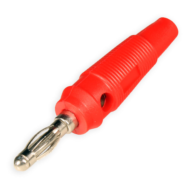 4 mm - Banana Male Plug - Red