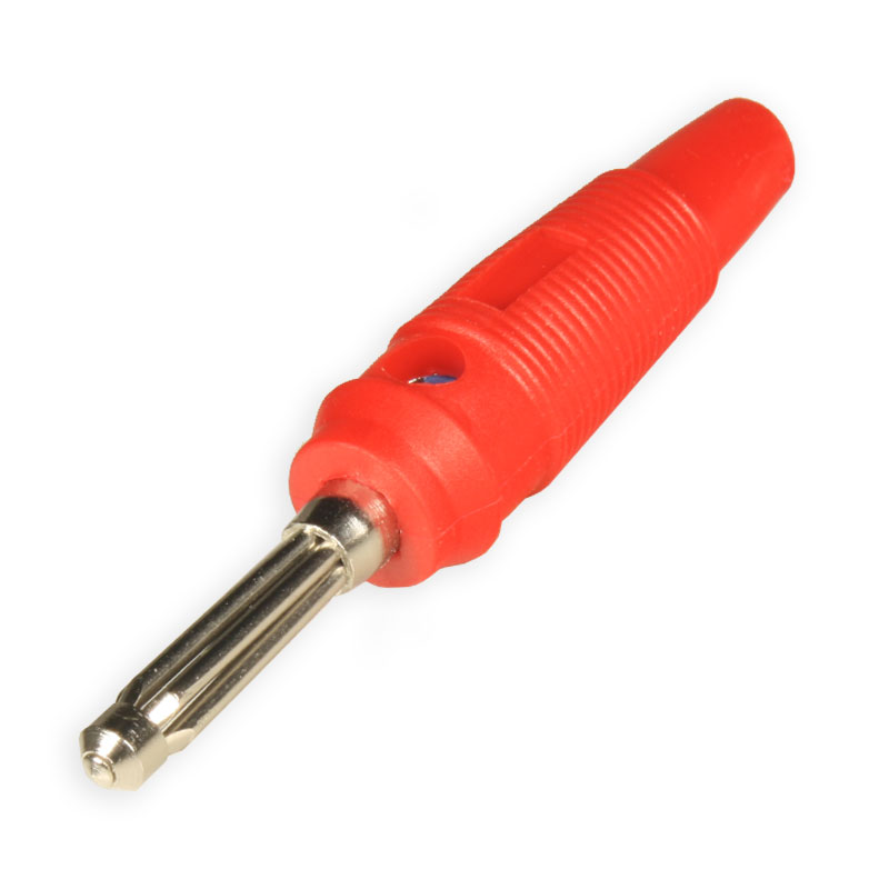 4 mm - Banana Male Plug - Red - BN60R
