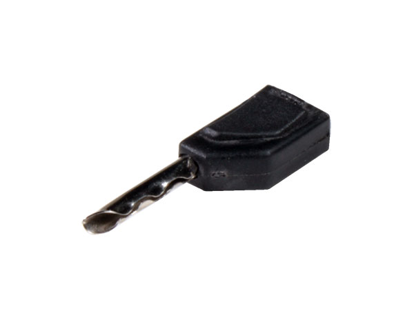 2 mm - Low-Cost Banana Male Plug - Black - BN20N