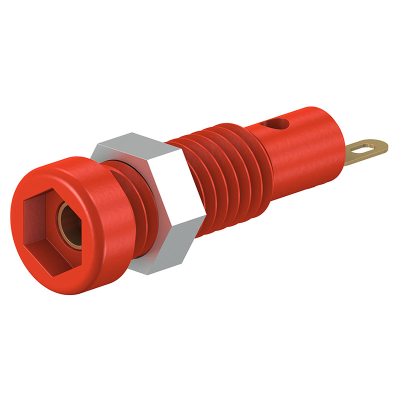 Stäubli LB2-SI - Hembrilla Ø2mm - Roja - 23.0050-22