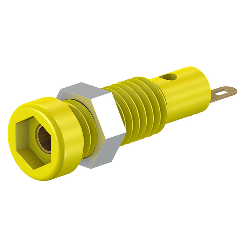 Stäubli LB2-SI - Hembrilla Ø2mm - Amarillo - 23.0050-24