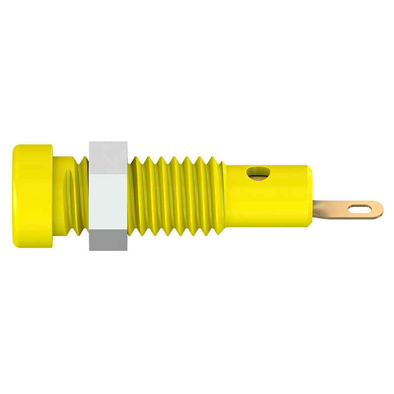 Stäubli LB2-SI - Ø2mm socket - Yellow - 23.0050-24