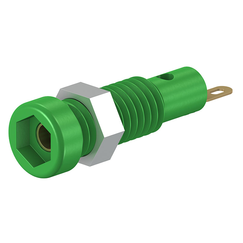 Stäubli LB2-SI - Hembrilla Ø2mm - Verde - 23.0050-25