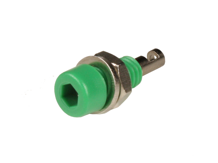 Fiche Banane Chassis Femelle 2 mm Verte