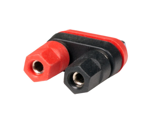 Fiche Banane Chassis Femelle 4 mm Double Rouge et Noire - BR402RN