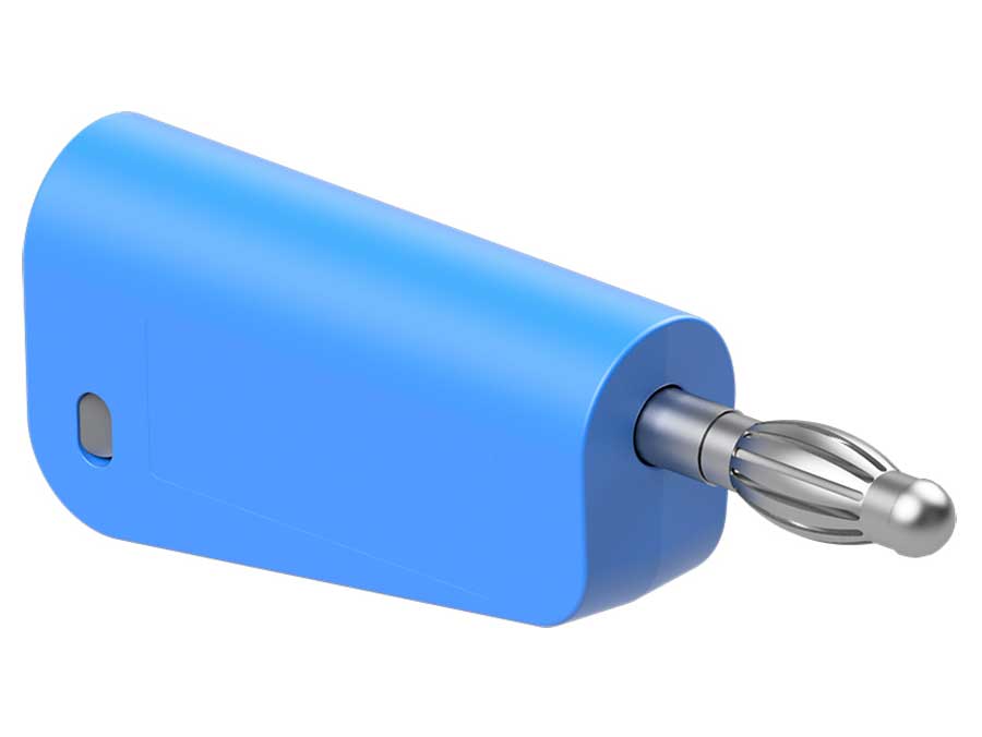Stäubli LM-4N-39 - Banana Apilable 4mm - Cable 2.5mm² - Blue - 64.1044-23