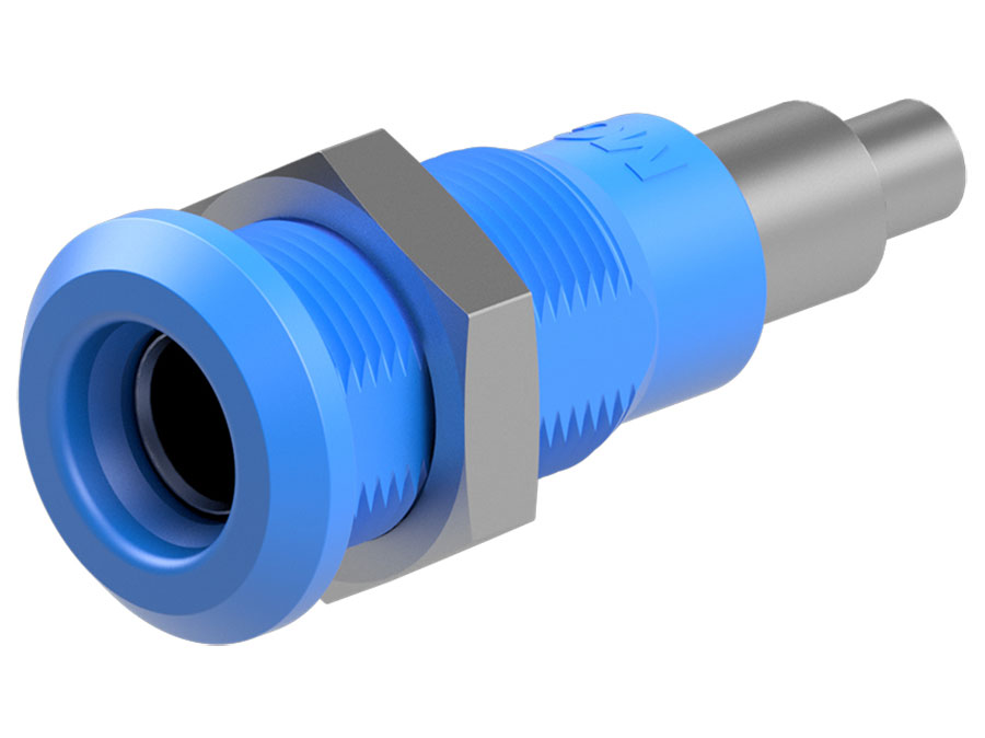 Stäubli LB4H-IE/N - Hembrilla 4 mm - Azul - 64.3042-23