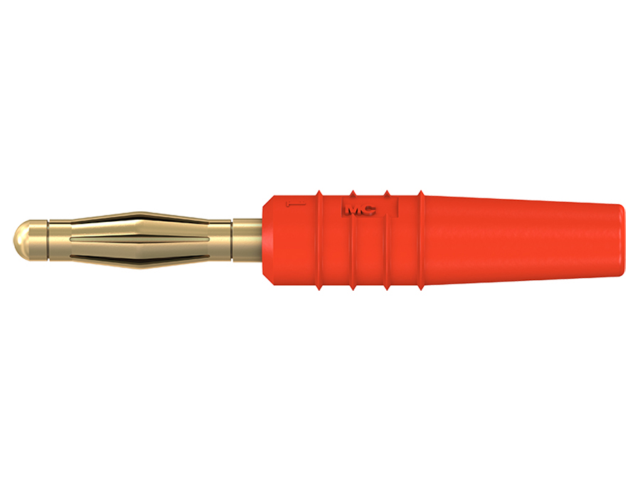Stäubli SLS205-L - Plugue Banana Ø2mm - Vermelho - 22.2618-22