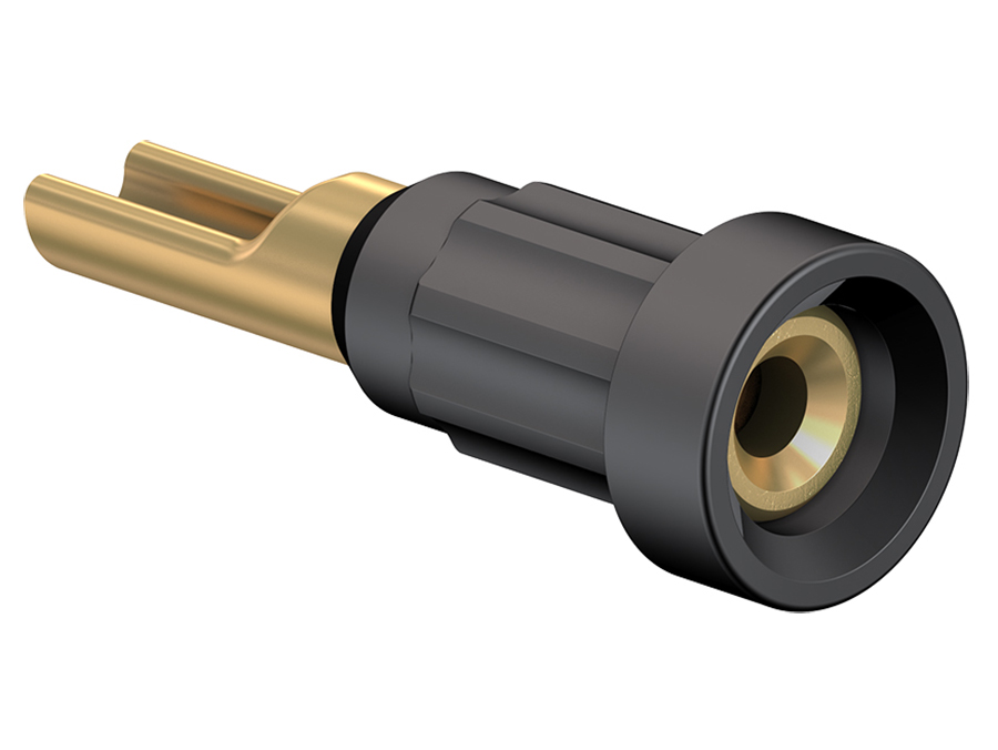 Stäubli EB1 - Soquete Ø1mm - Preto - 23.1010-21