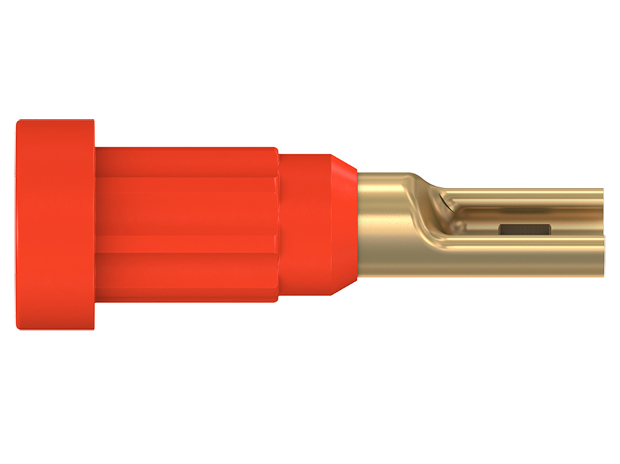 Stäubli EB1 - Soquete Ø1mm - Vermelho - 23.1010-22