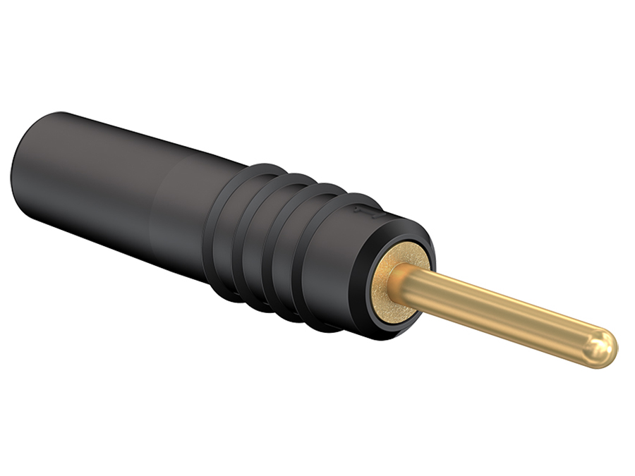 Stäubli SLS1-S - Male banana Ø1MM Black - 22.2602-21