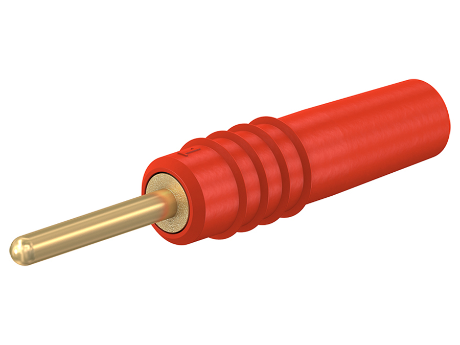 Stäubli SLS1-S - Banana macho Ø1MM Roja - 22.2602-22
