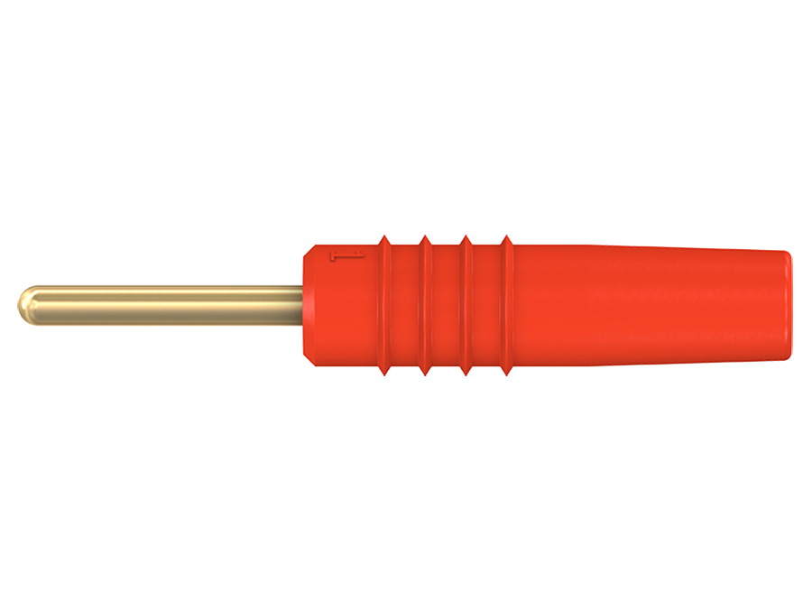 Stäubli SLS1-S - Banana macho Ø1MM Vermelho - 22.2602-22