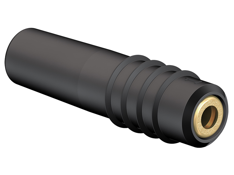 Stäubli SLS1-S - Banana Fêmea Aérea Ø1MM - Preto - 22.2603-21