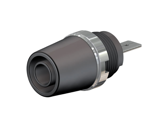 Stäubli SAB4-F/A - Hembrilla de 4 mm de Seguridad - Negro - 23.3110-21