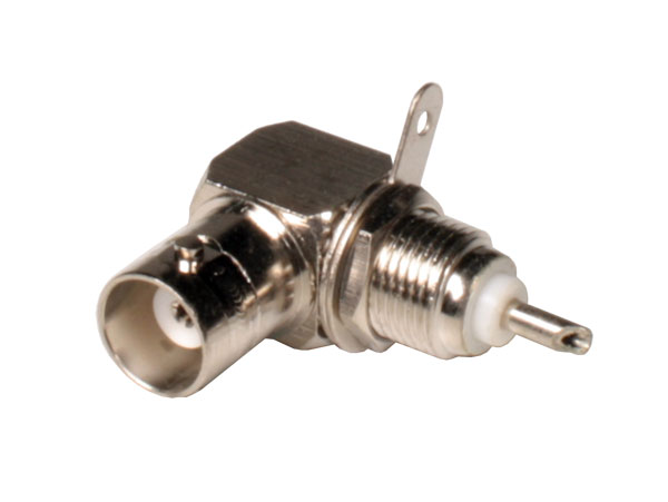 Right Angle Mount BNC Female Connector with Solder Contact - CBNC09