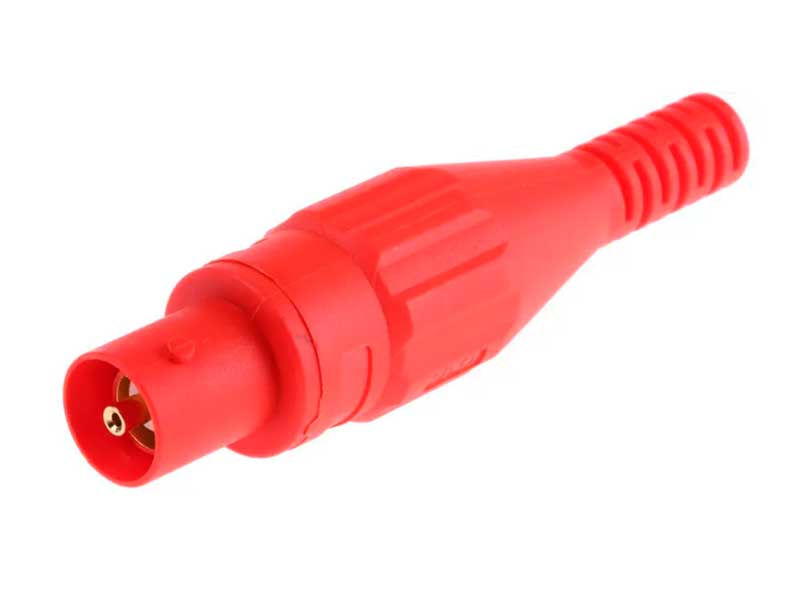 Stäubli XBK-58 NEGRO - Conector BNC Hembra  Aislado - Rojo - 67.9762-22