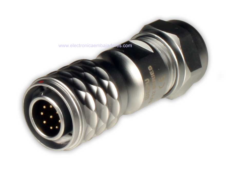 WEIPU SF12 Series IP67 - 9 Contacts Ø12 Waterproof Male Cable-Mount Connector - SF1210/P97II