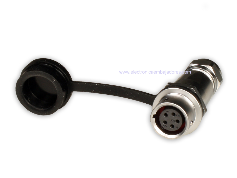 WEIPU SF12 Series IP67 - 5 Contacts Ø12 Waterproof Female Cable-Mount Connector - SF1211/S5I