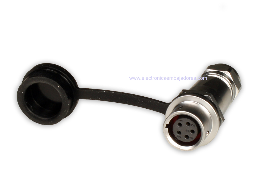 WEIPU SF12 Series IP67 - 5 Contacts Ø12 Waterproof Female Cable-Mount Connector - SF1211/S5I
