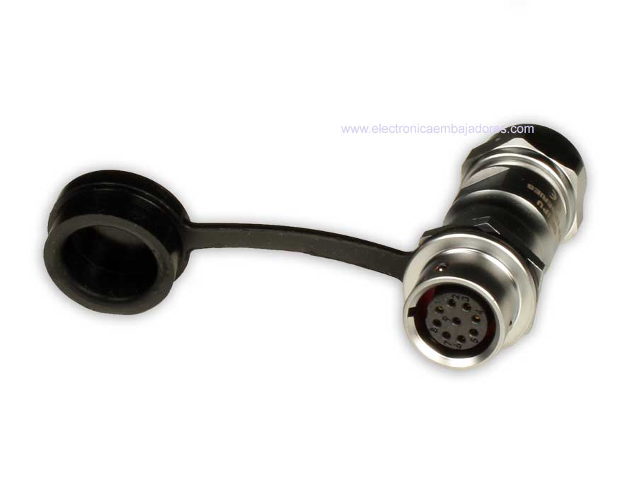 WEIPU SF12 Series IP67 - 9 Contacts Ø12 Waterproof Female Cable-Mount Connector - SF1211/S9II