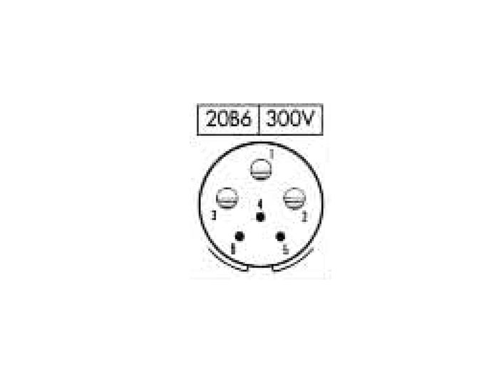BM20B6 - 6 Contacts Male Receptacle Size 20 Circular Connector - 920226RP