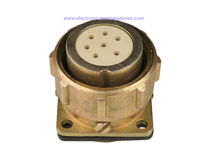 BHR20C7 - Ficha Circular Tamanho 20 Base Fêmea 7 Pinos - 920927ES