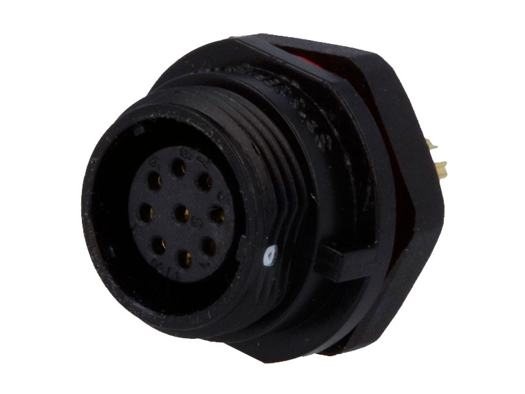 WEIPU SP13 Series IP68 - 8 Contacts Ø13 Waterproof Female Panel-Mount Connector - FM686839 - SP1312/S9-N