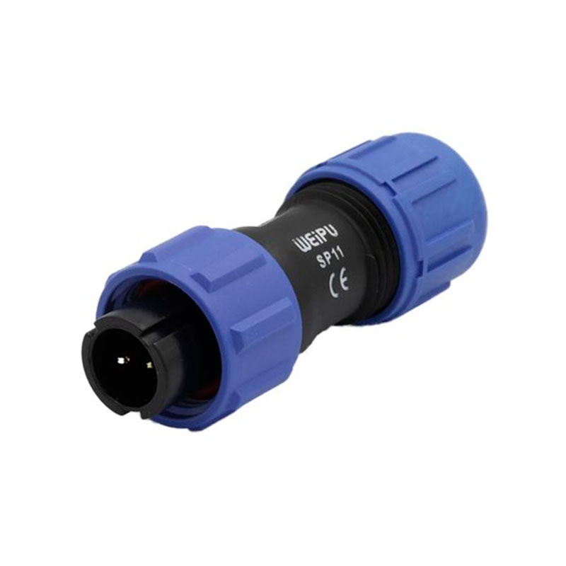 WEIPU SP11 Series IP68 - Connecteur Étanche Ø11 Mâle Aérien 2 Pôles - SP1110/P2I-N