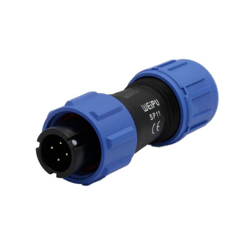 WEIPU SP11 Series IP68 - Connecteur Étanche Ø11 Mâle Aérien 4 Pôles - SP1110/P4I-N