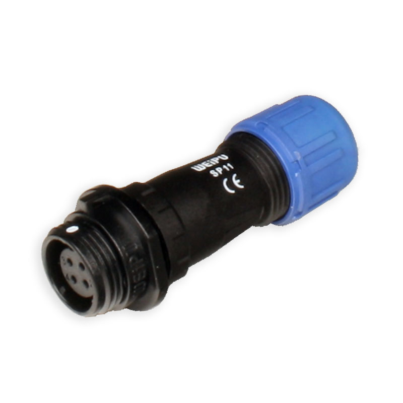 WEIPU SP21 Series IP68 - Connecteur Étanche Ø11 Femelle Fiche 4 Pôles - SP1111C/S4I-N