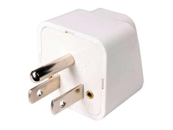 Adaptador com terra de tipo A (América) para Universal