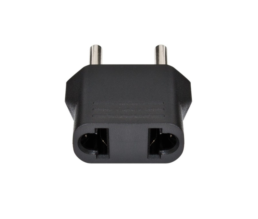 Adaptador sin tierra de tipo C (Europlug) a tipo A (América)