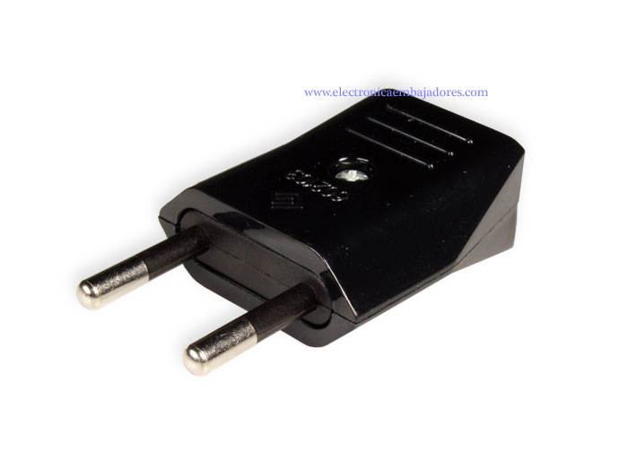 Simon BRICO - Ficha Elétrica - Macho - Sim Terra - Reta - Preta - CL403014