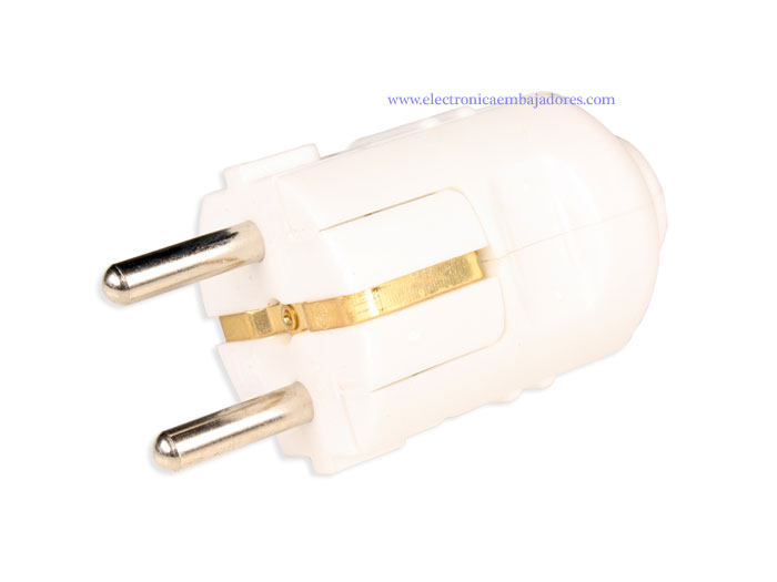 Simon BRICO - Electric Plug - Male - SCHUKO - In-Line - White - CL407500