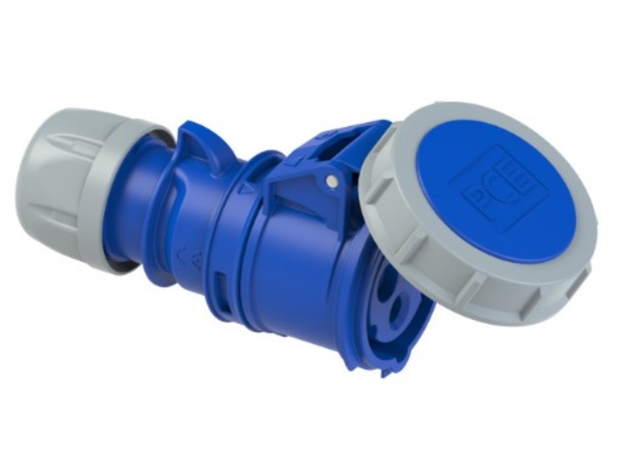 PCE 2232-6 - Conector IEC 60309 (CEE) hembra aéreo para cable de 3 polos - 230 Vca - 32 A - IP67