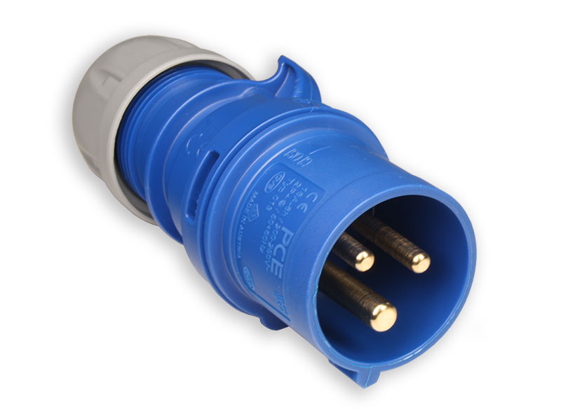 PCE - Connecteur d'alimentation CA 16A 230VAC Antenne mâle IEC60309  - 013-6