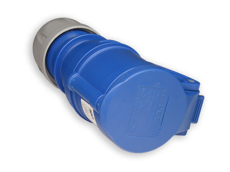 PCE - Connecteur d'alimentation CA 16A 230VAC Antenne femelle IEC60309  - 213-6